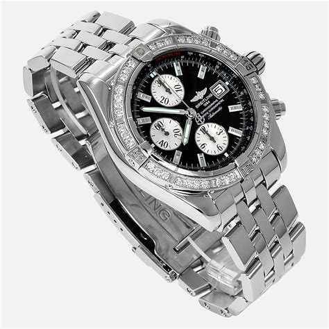 breitling chronomat evolution a13356 replica|breitling evolution diamond bezel.